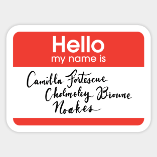 Hello My Name is Midwife Chummy Sticker